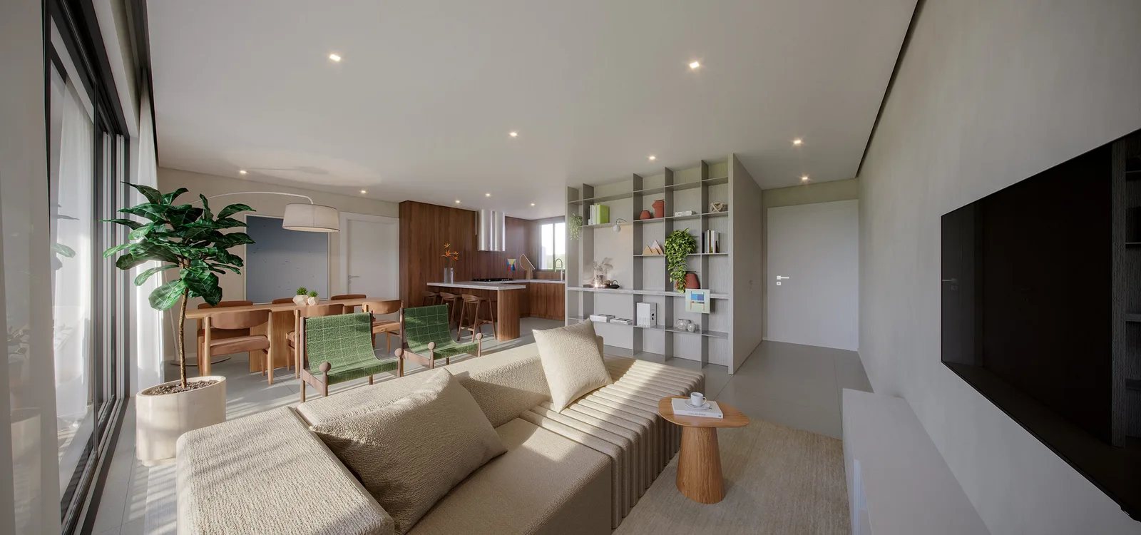 L'ARQ — Apartamento Tipo 127m² - Living 2