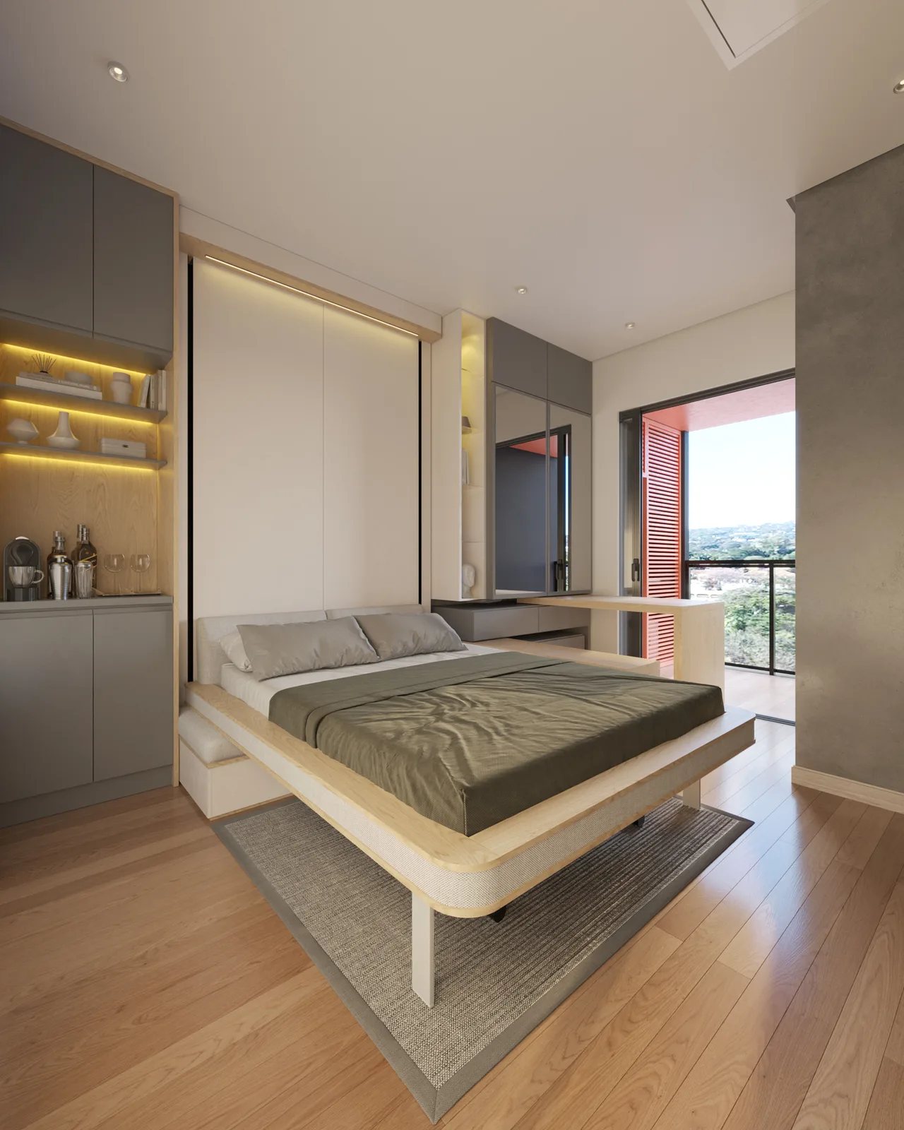 Théros Residencial — ambiente dormir