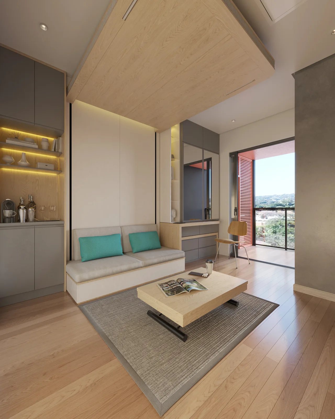 Théros Residencial — ambiente de TV