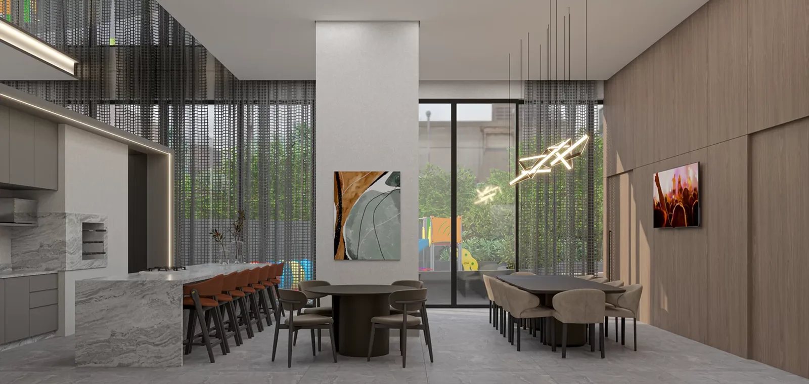 Terrasse Ciel Bleu — Espaço gourmet