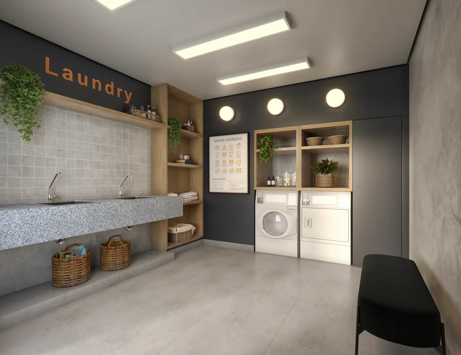 Soul Santana Residencial Conx - Residencial — Lavanderia
