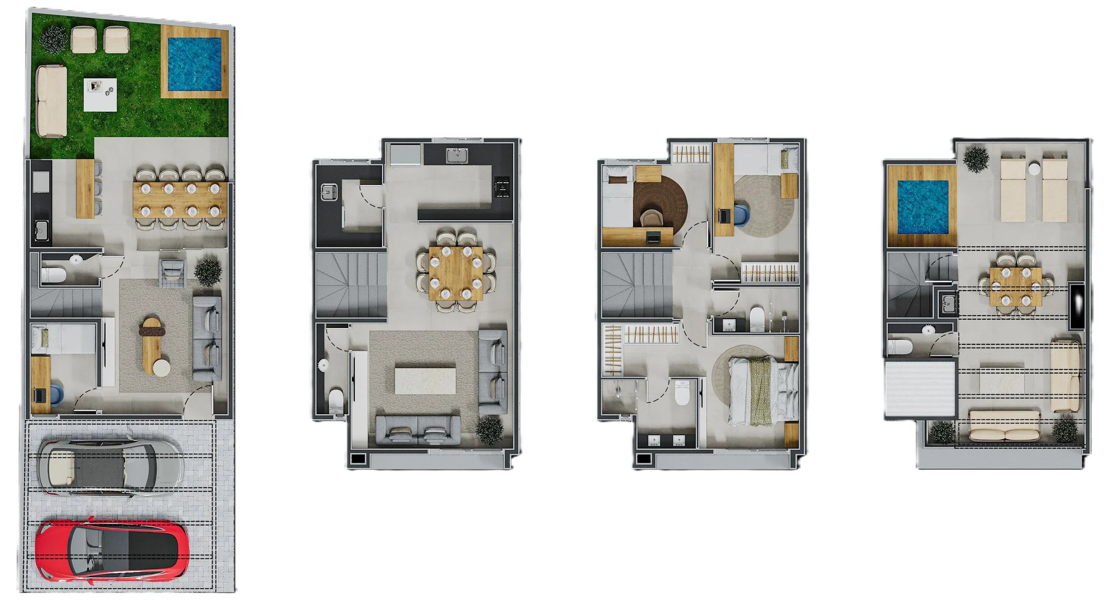 Planta 03 - 4 dorm 234m²