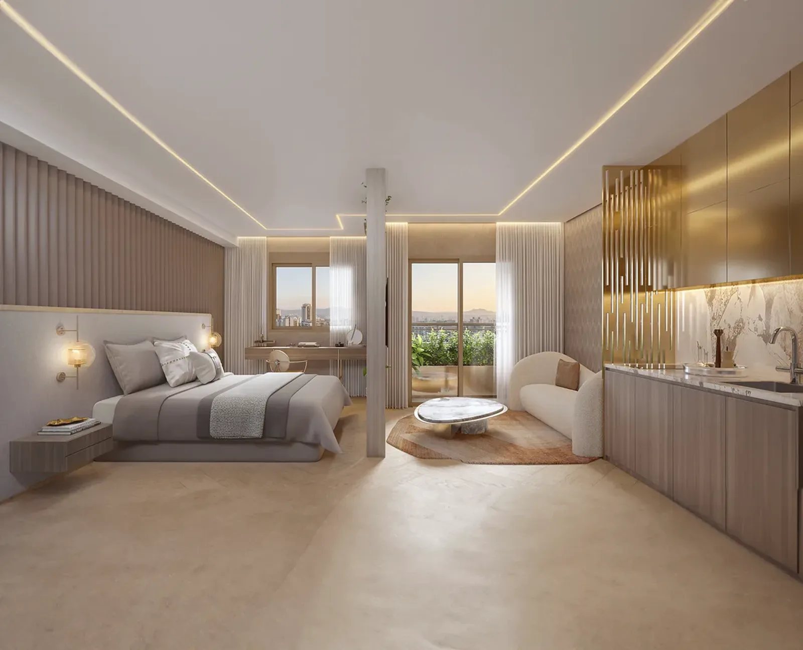The Palace Apartments - Residencial — Living