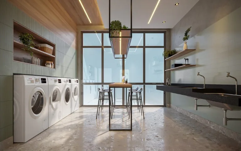 Grand Club Home Spaces Alto da Boa Vista - Residencial — Lavanderia