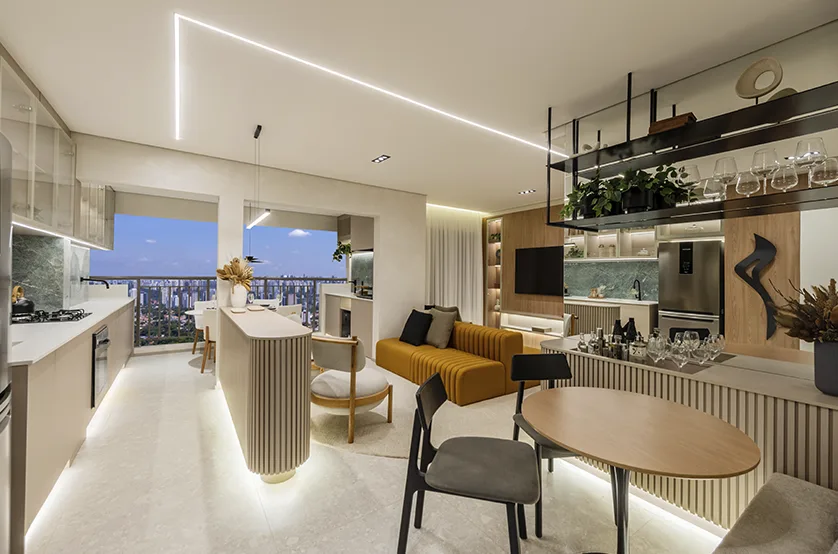 Grand Club Home Spaces Alto da Boa Vista - Residencial — Living