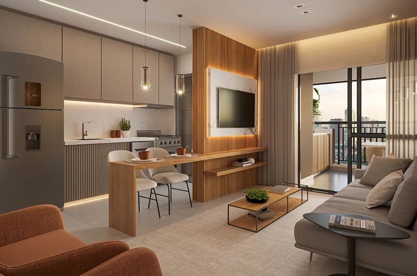 High Line Tatuapé - Residencial — Living