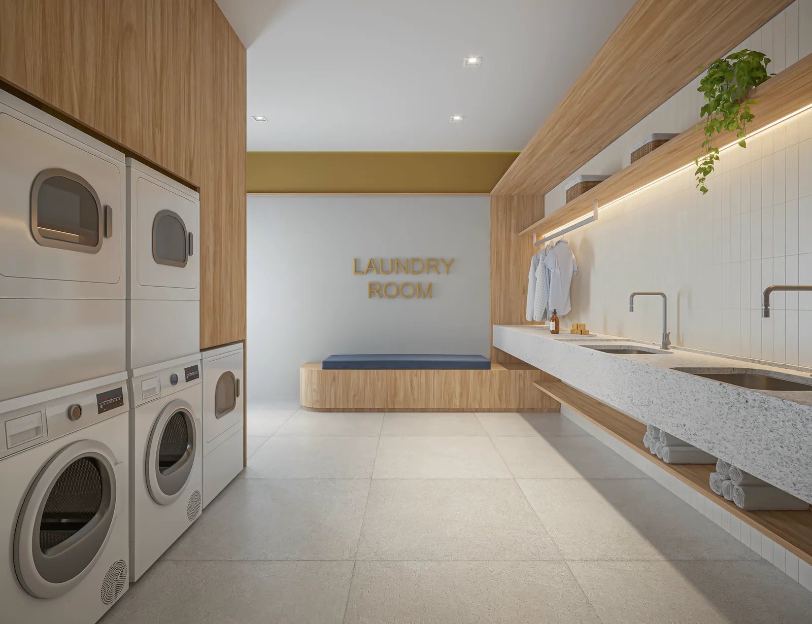 Landmark Santa Cruz by Diálogo Smart Spaces — Lavanderia