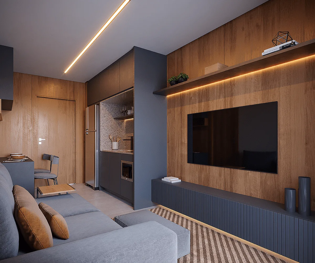 Parque Diálogo Padre Adelino Smart - Residencial — Living