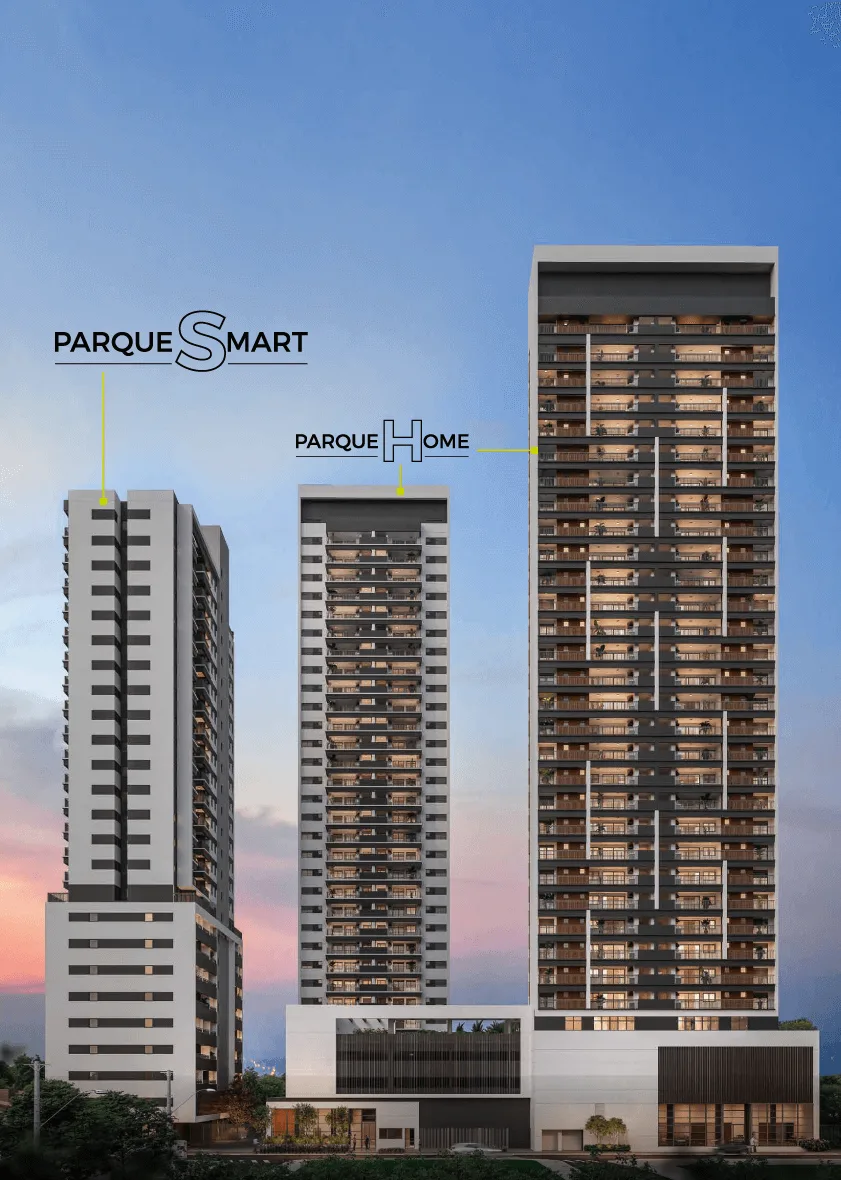 Parque Diálogo Padre Adelino — conjunto com torres Smart e Home identificadas