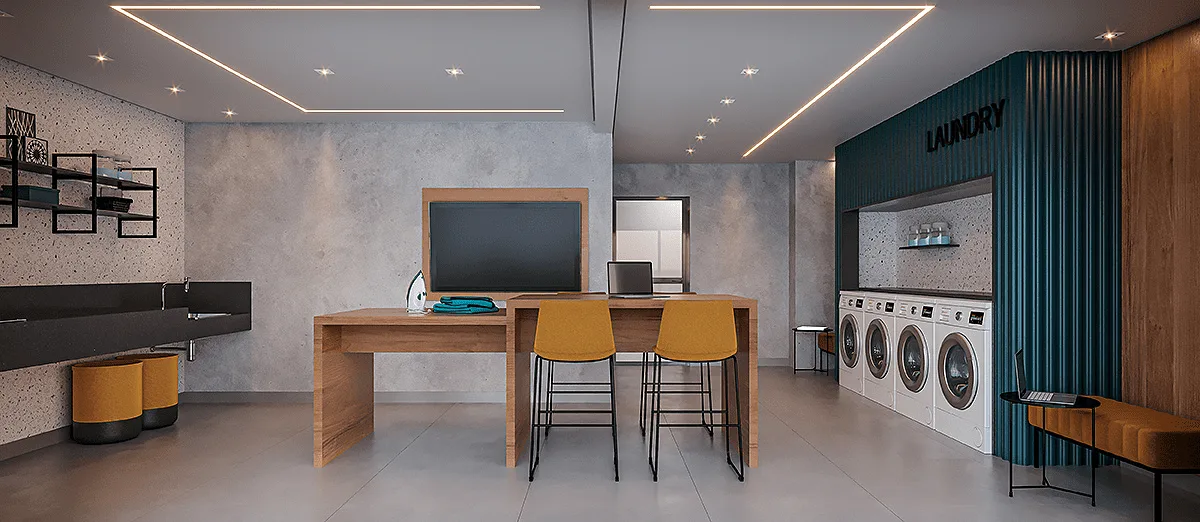 Parque Diálogo Padre Adelino Smart - Residencial — Lavanderia