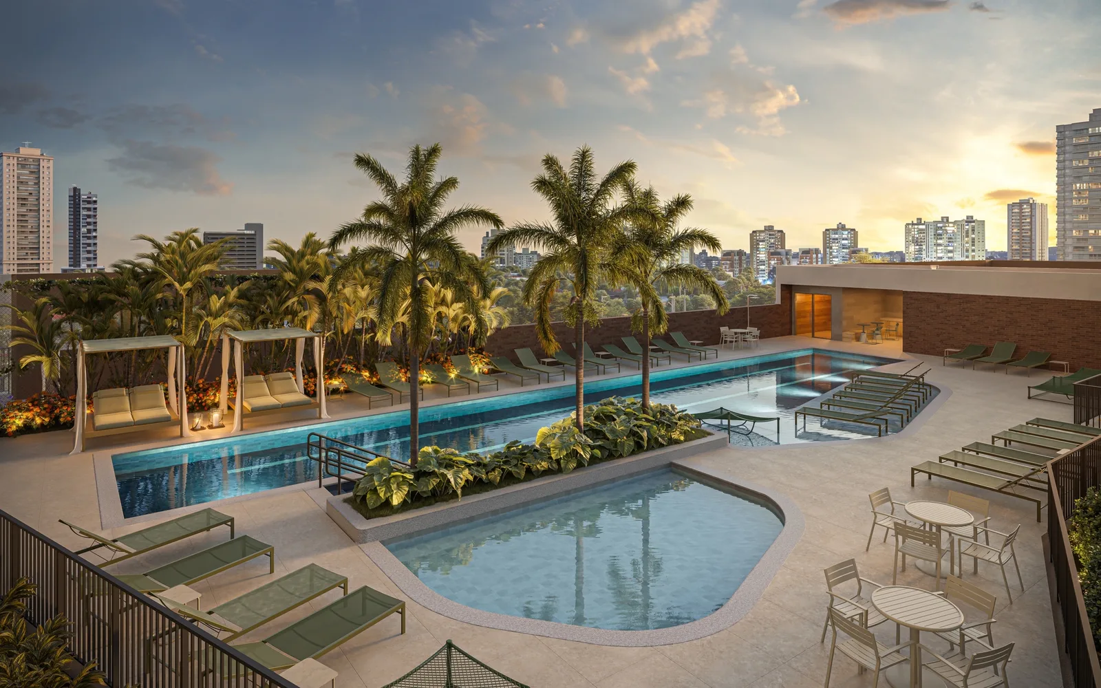 Oásis Santa Cruz by Diálogo - Residencial — 290 piscina