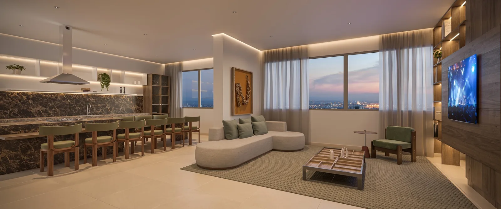 Oásis Santa Cruz by Diálogo - Residencial — 051 living