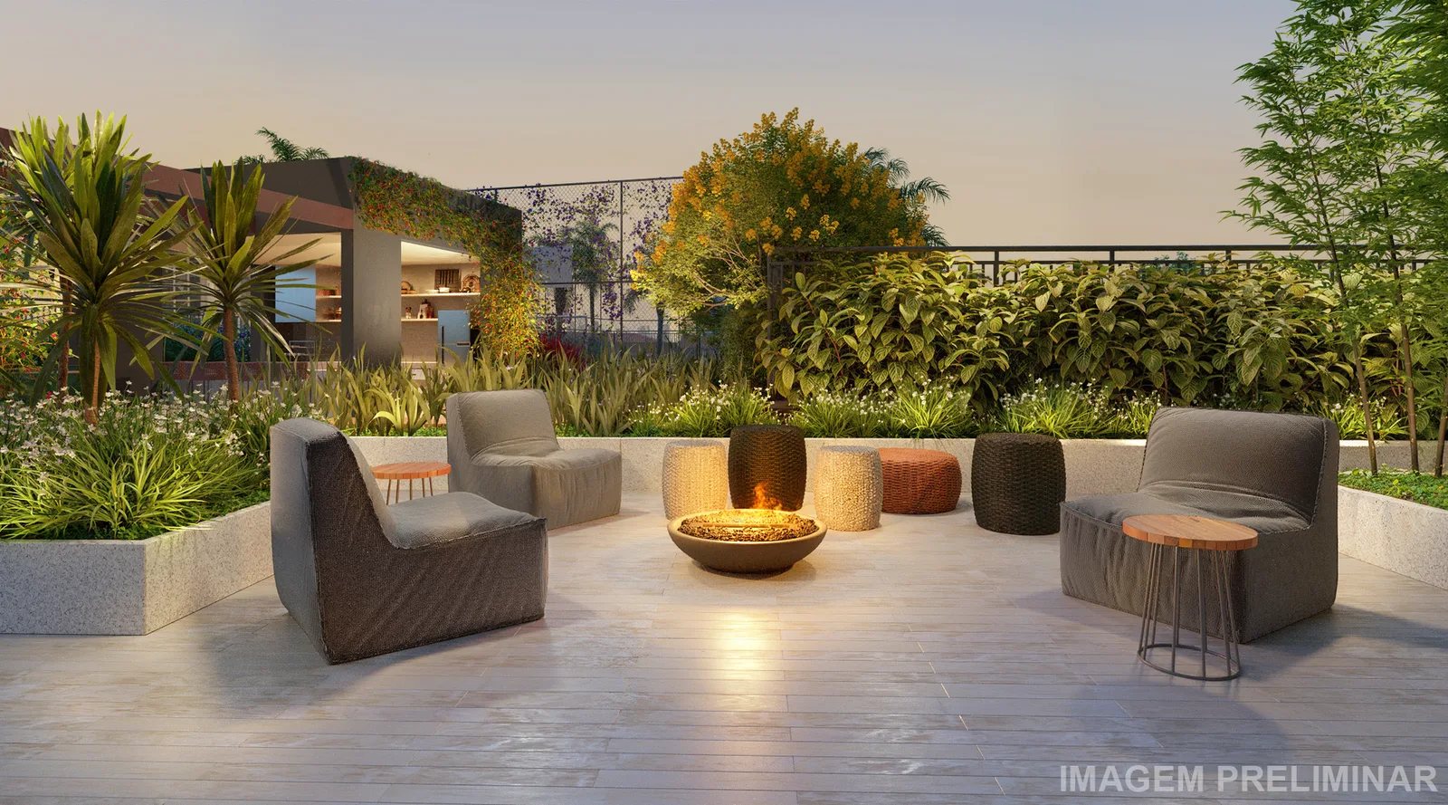 Vértice Butantã Residences by Diálogo — Fire place