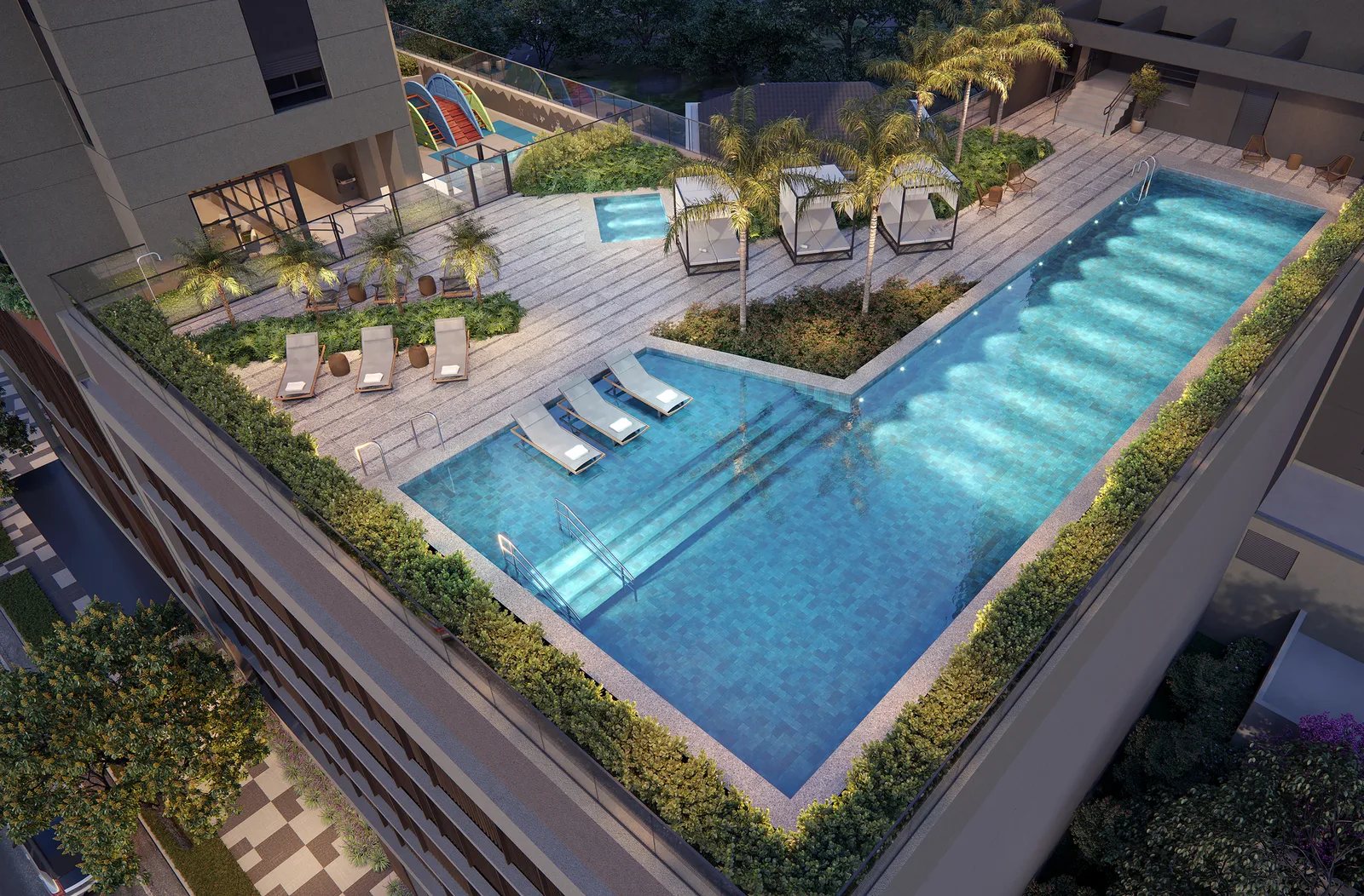 Ampére Brooklin — Piscina