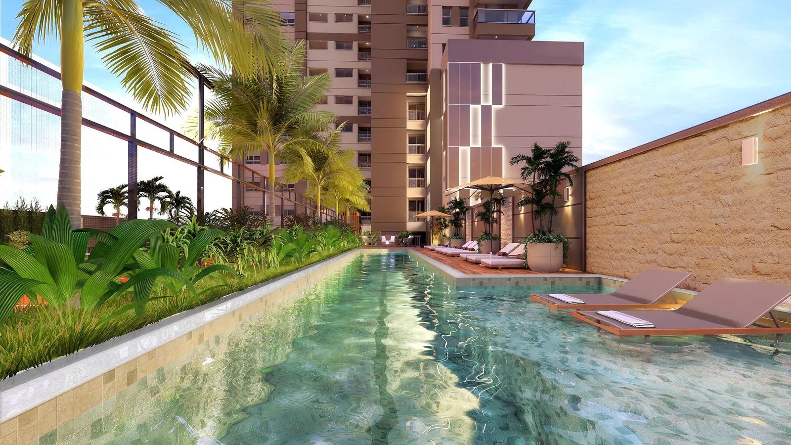 Palm Collection Pacaembu Residences — 290 piscina