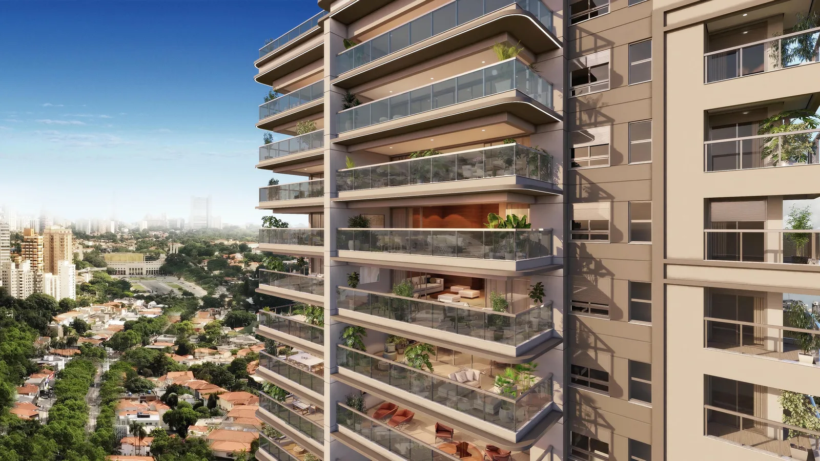 Palm Collection Pacaembu Residences — 300 voo de pássaro
