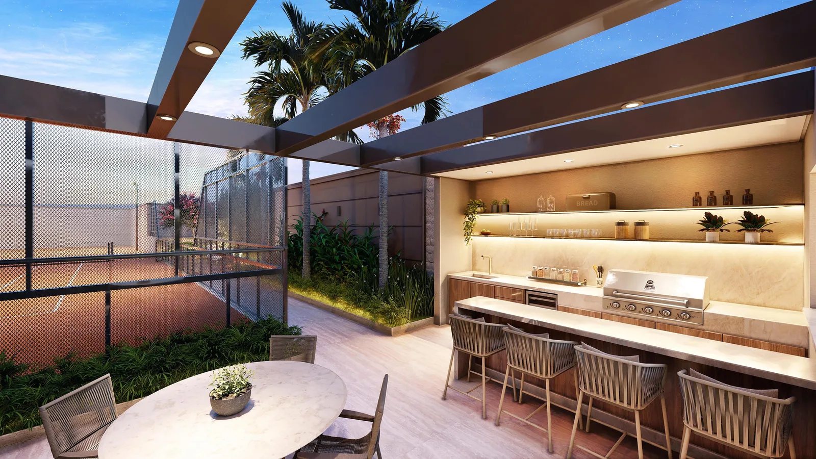 Palm Collection Pacaembu Residences — 240 churrasqueira