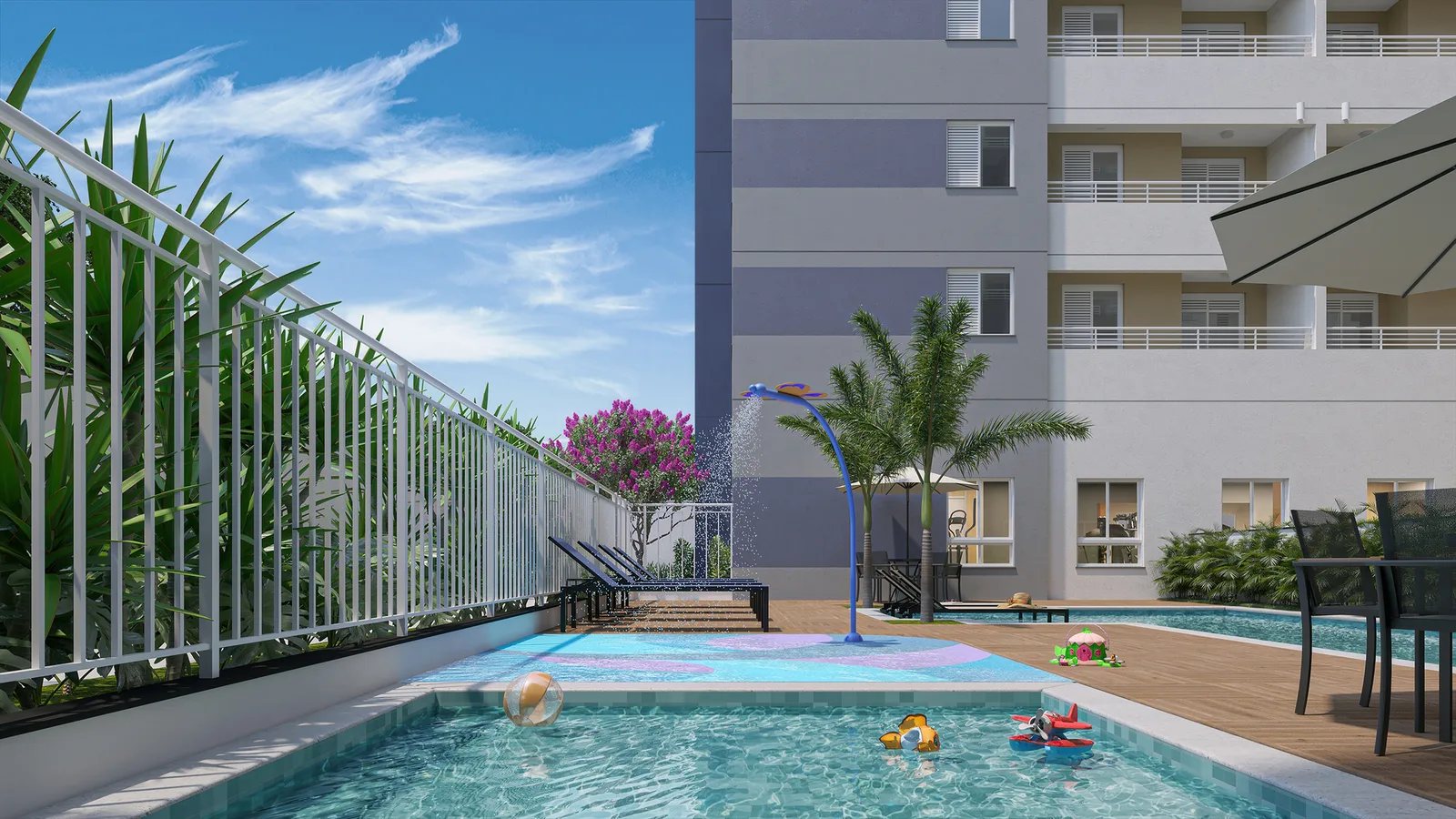 Mood Sacomã — Piscina infantil com aquaplay
