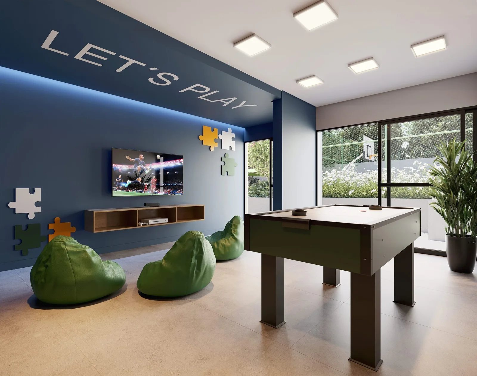 IN Freguesia - Residencial — Sala de jogos