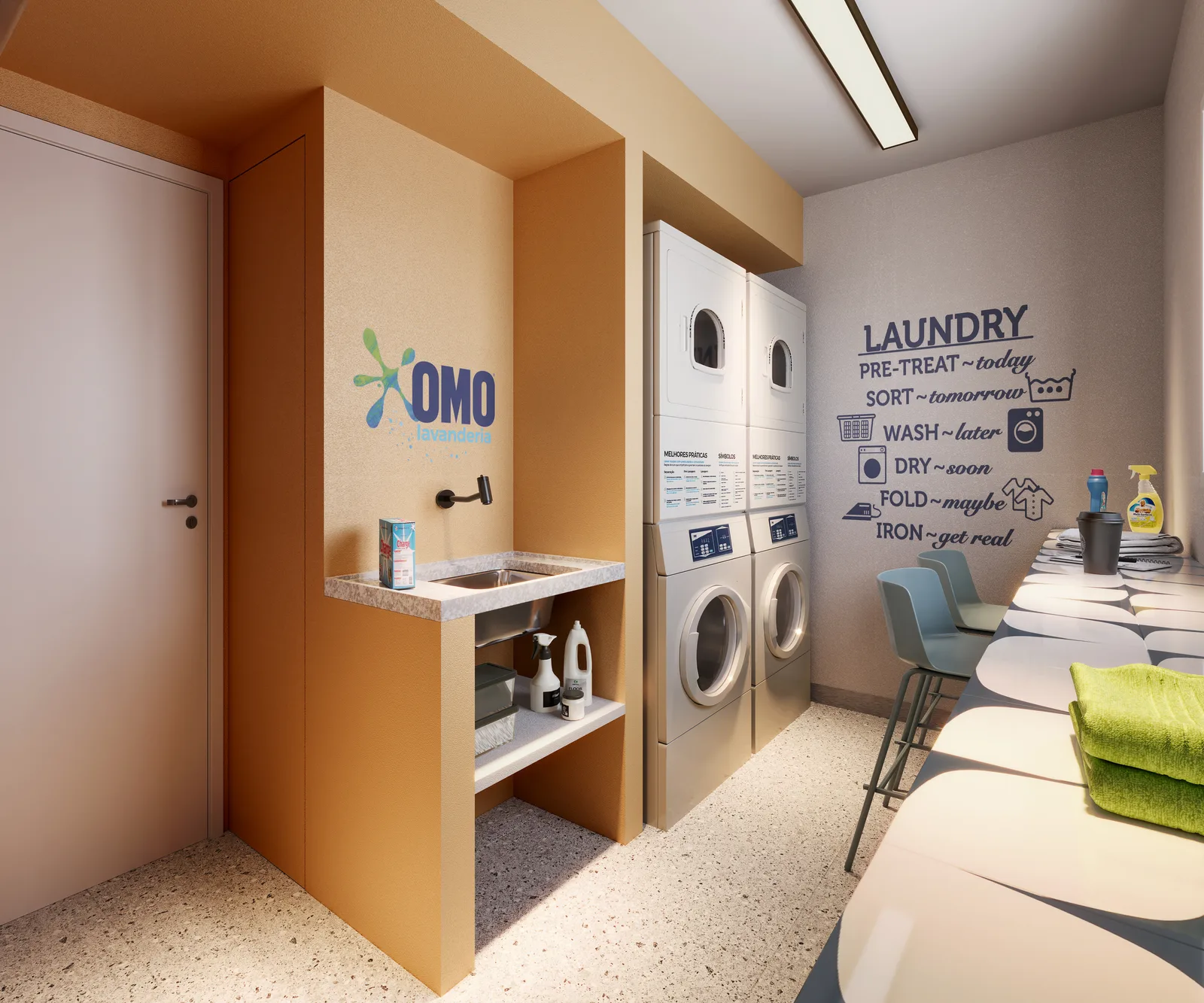 Residencial Integra Resort Urbano — Lavanderia