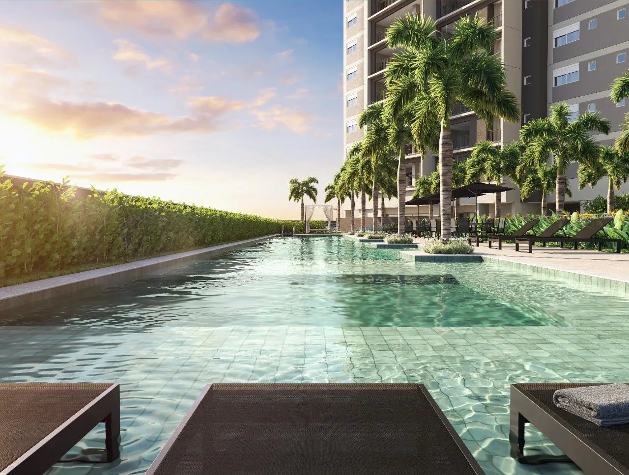 Living Duett Mooca — Piscina