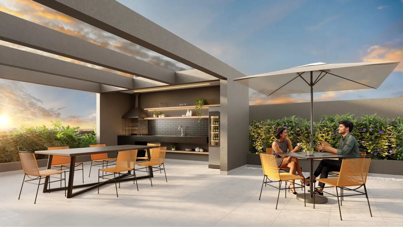 Living Full Estaiada - Residencial — Churrasqueira