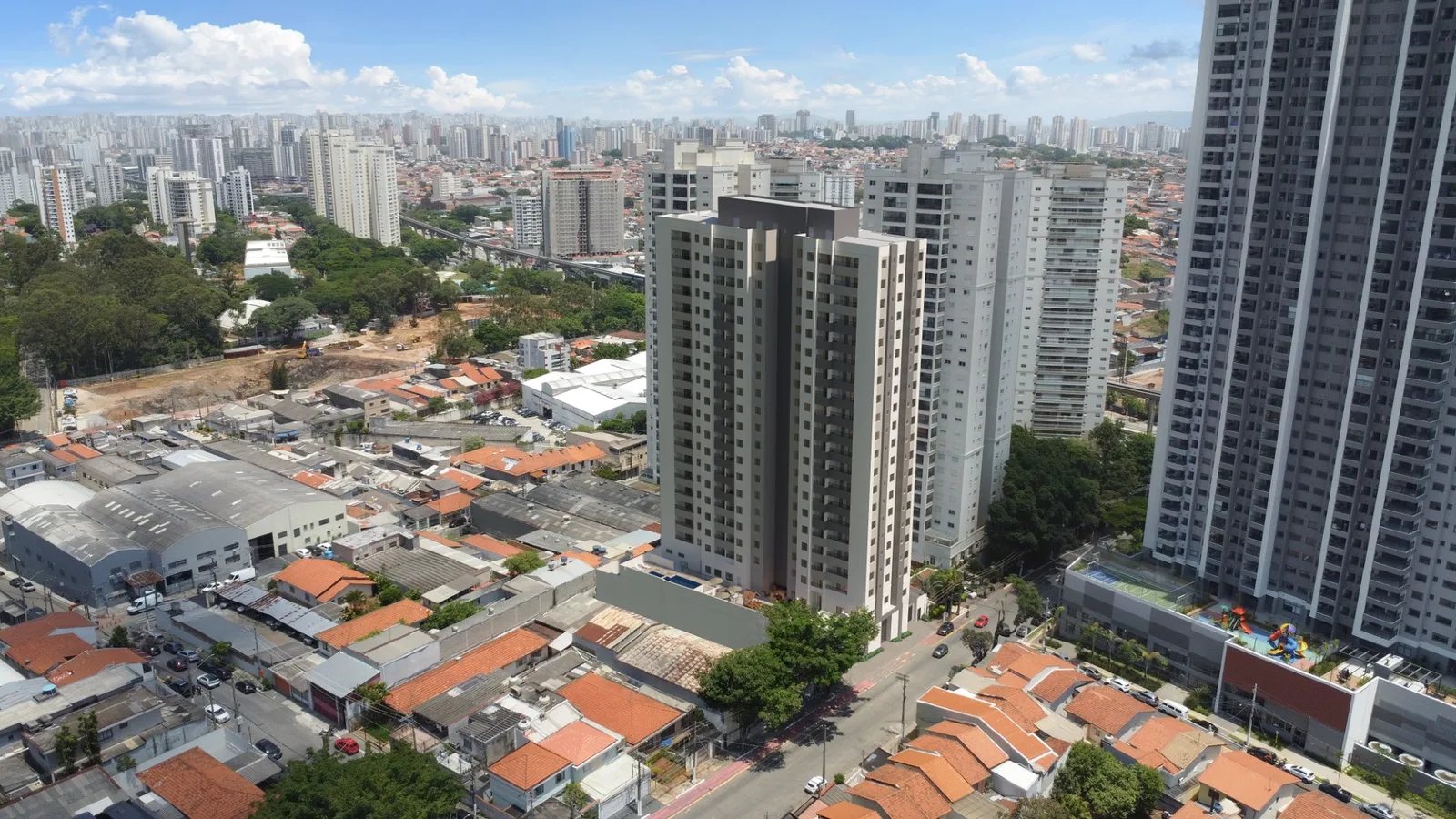 Contexto do empreendimento e entorno — 300 aérea
