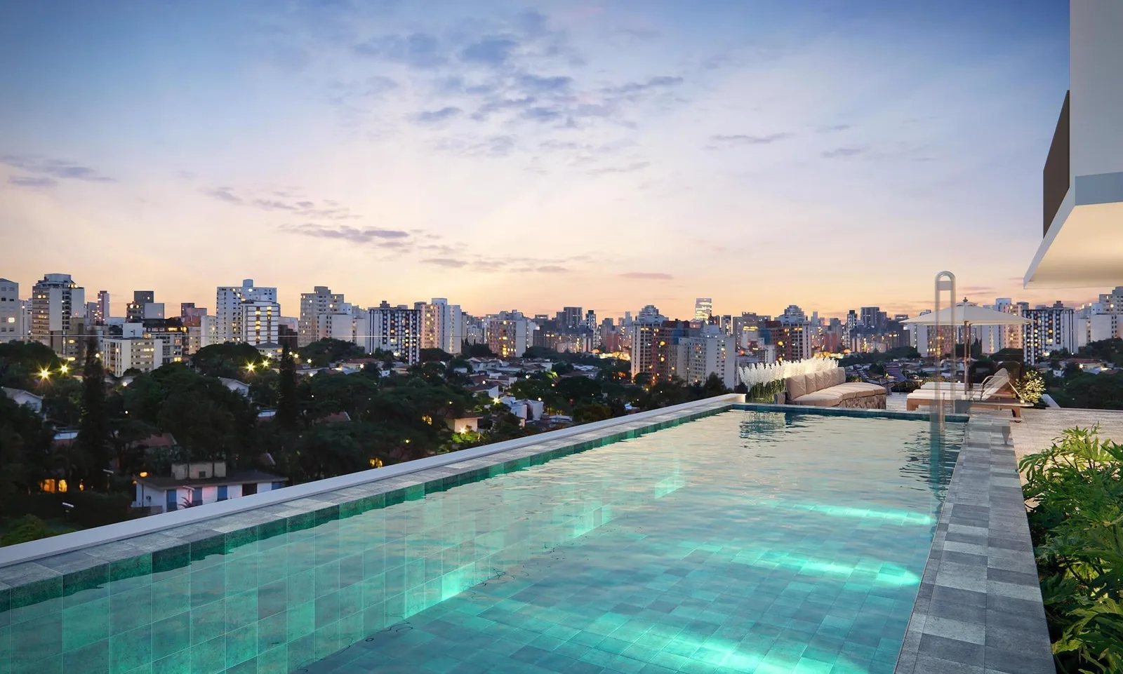 Haddock 885 - Residencial — Piscina