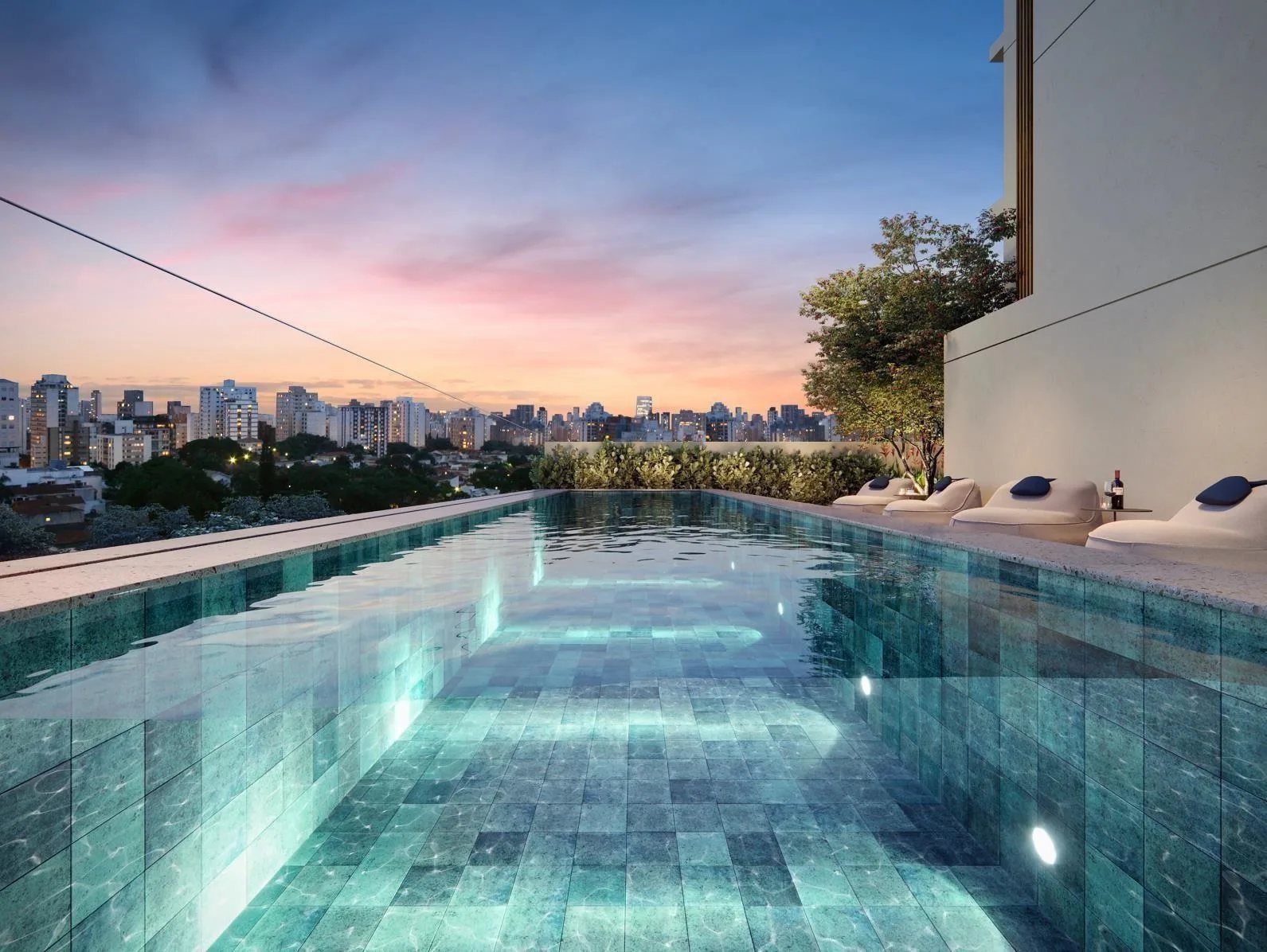 Piscina do empreendimento Haddock 885