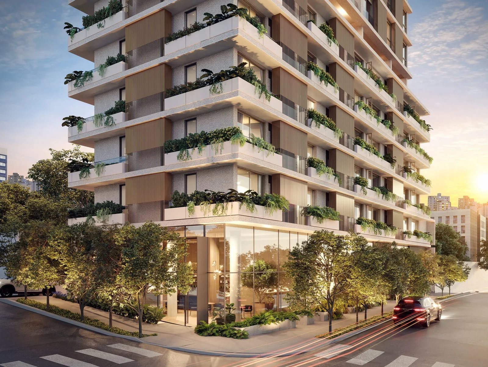 Edifício Haddock 885 — fachada