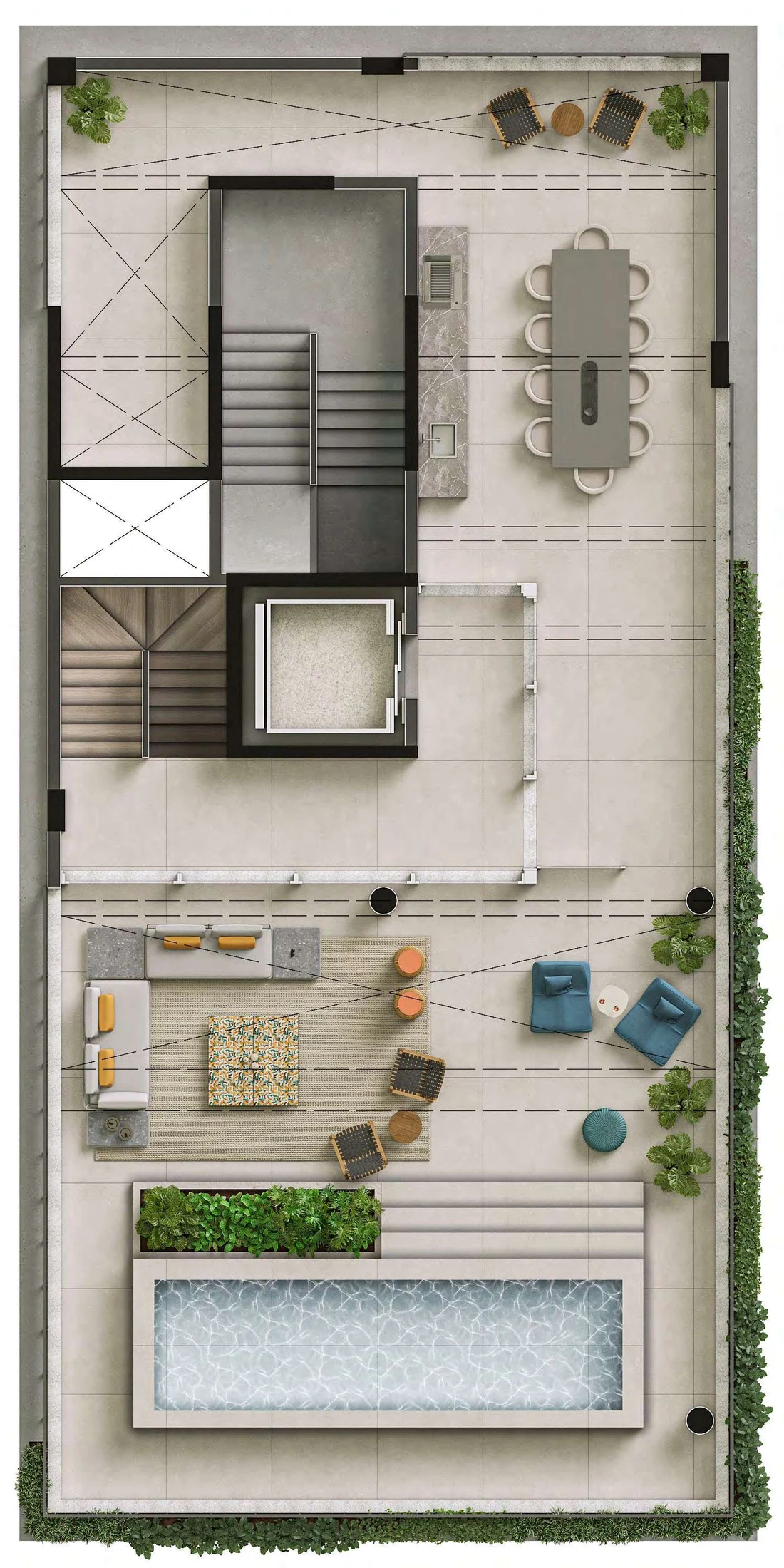 Planta 04 - 4 dorm 514,16m² - triplex - superior