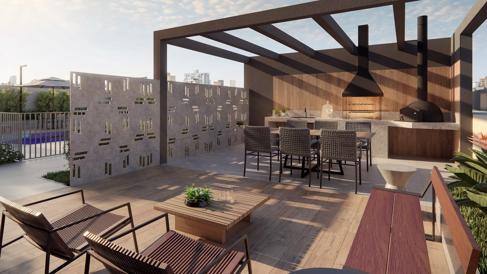 Geometria Vila Mariana - Residencial — Churrasqueira