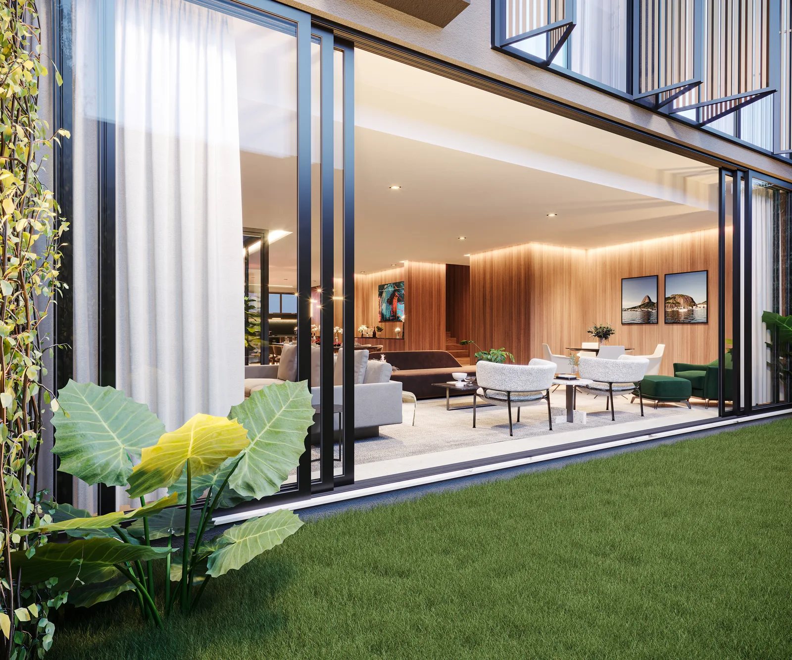 Casa Jardim Itaverá — Living