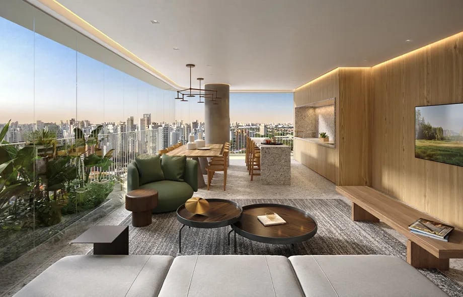 Península Vila Madalena - Residencial — Living