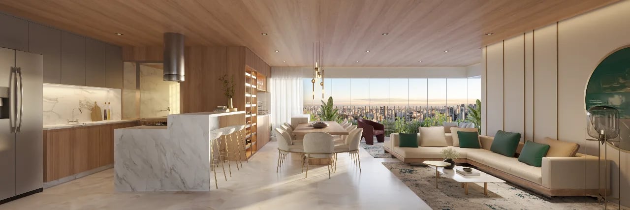 The Rose Vila Mariana — Living