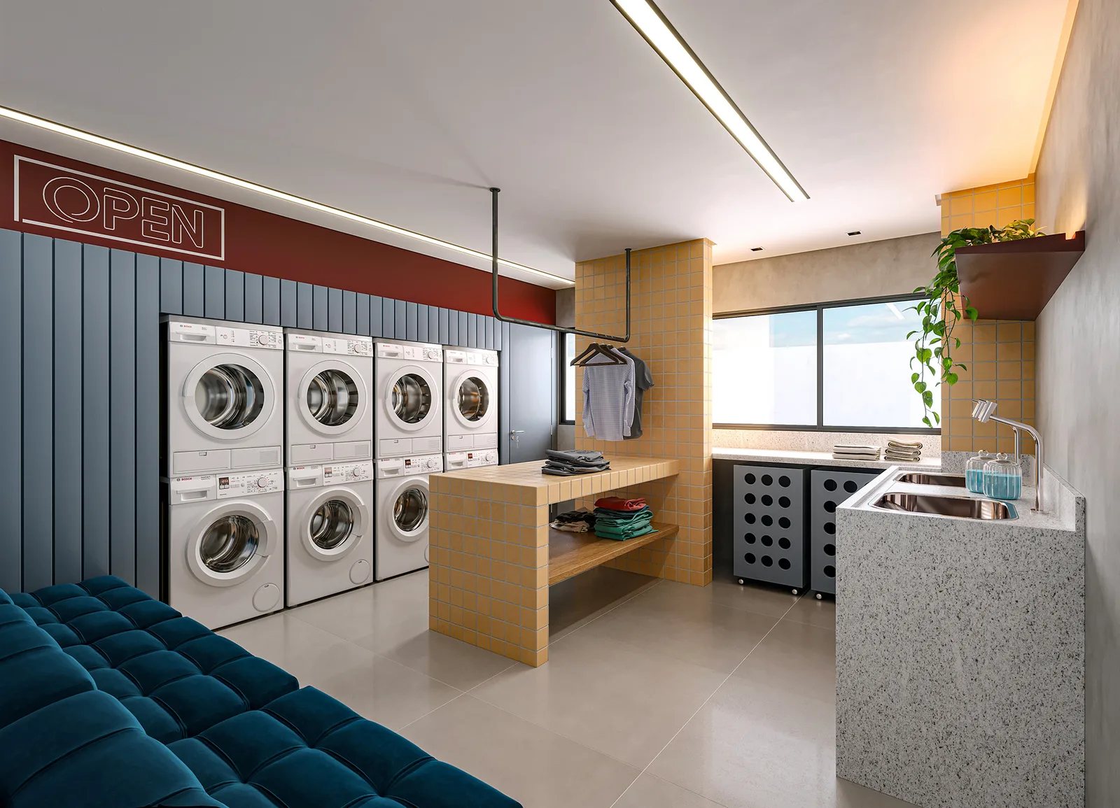Nurban Barão de Campinas - Residencial — Lavanderia