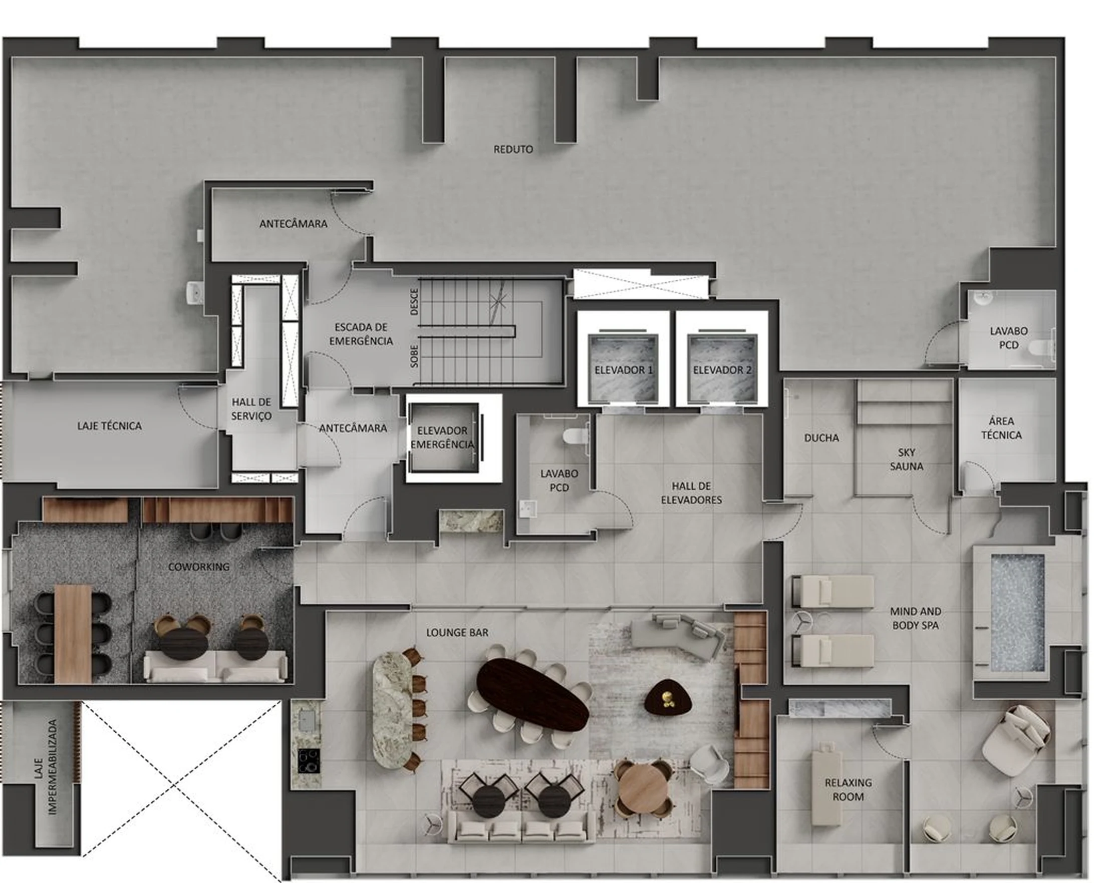 Pavimento lounge e spa