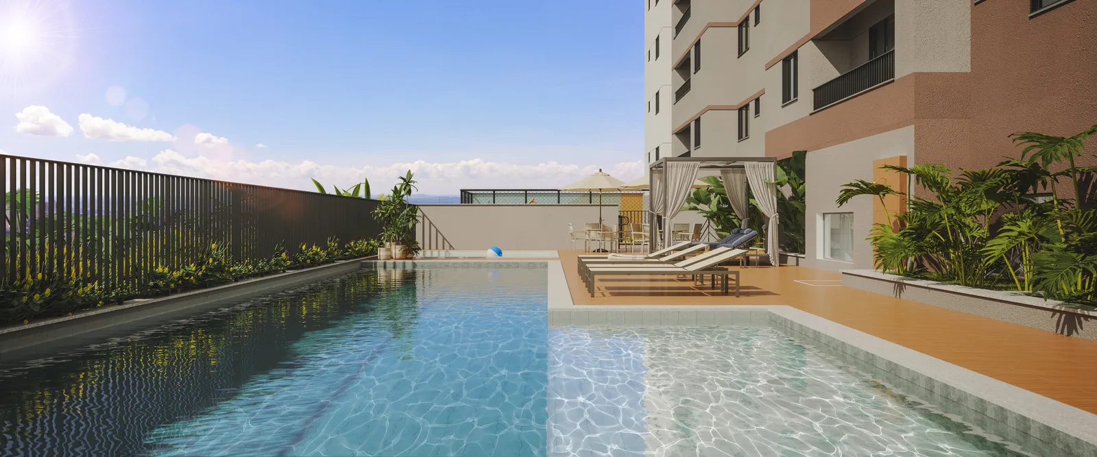Una Areião — 290 piscina