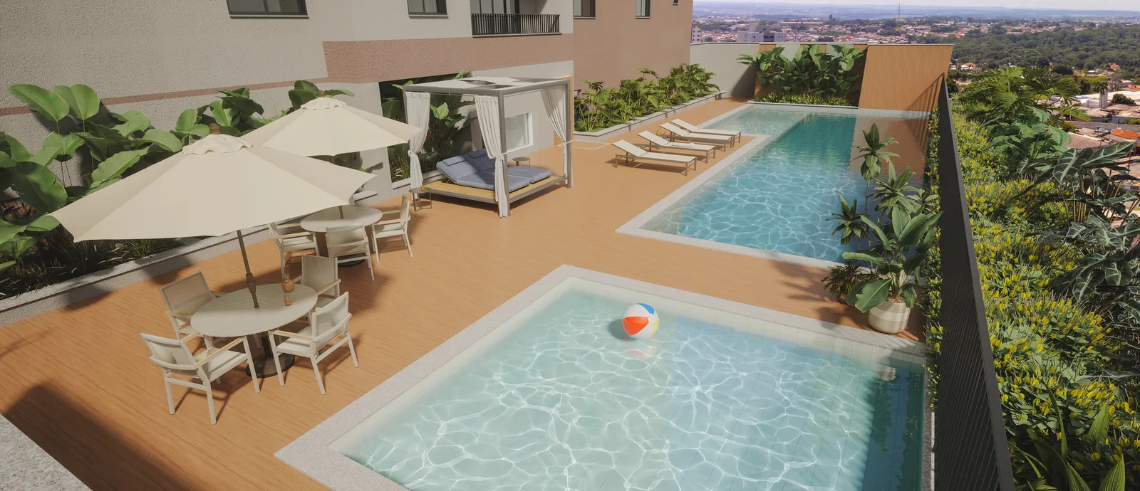 Una Areião — 292 piscina