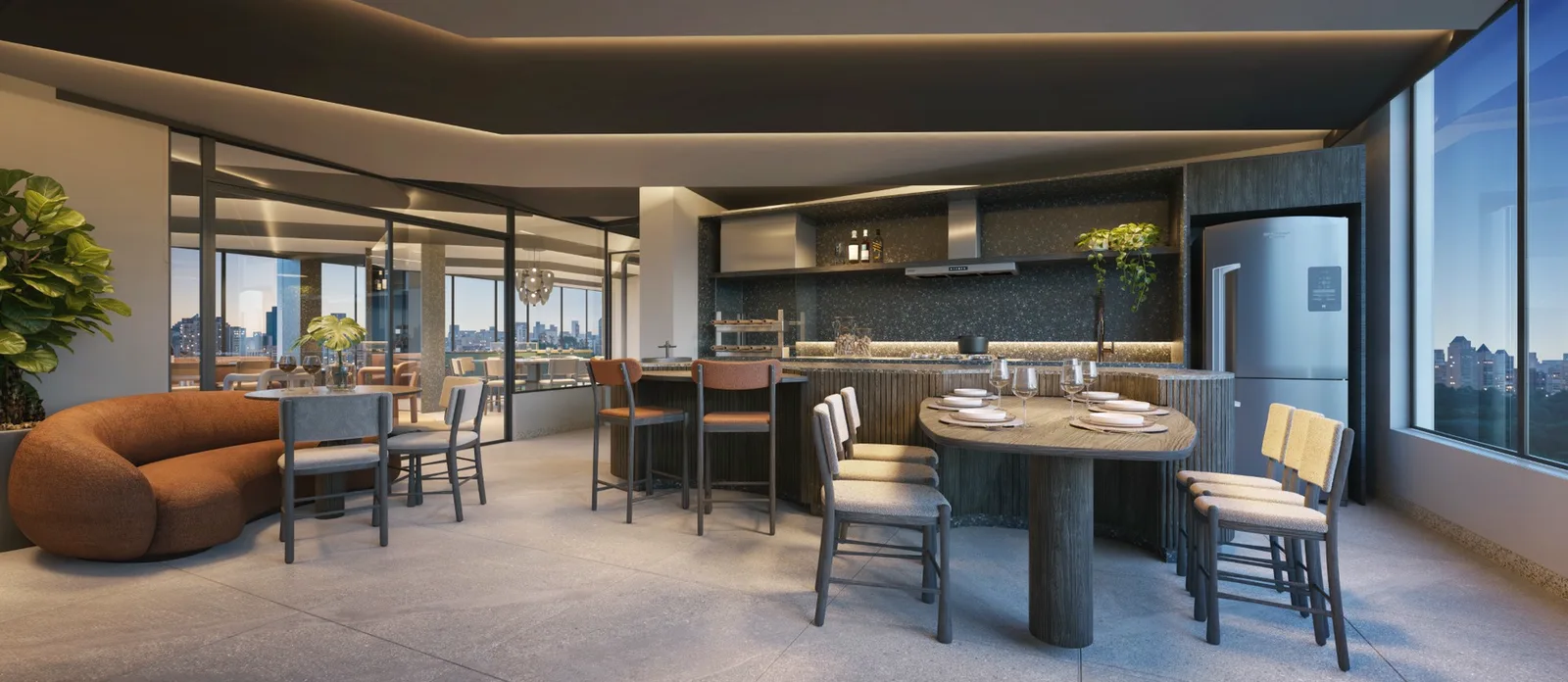 Opus Zoom 145 — Espaço gourmet