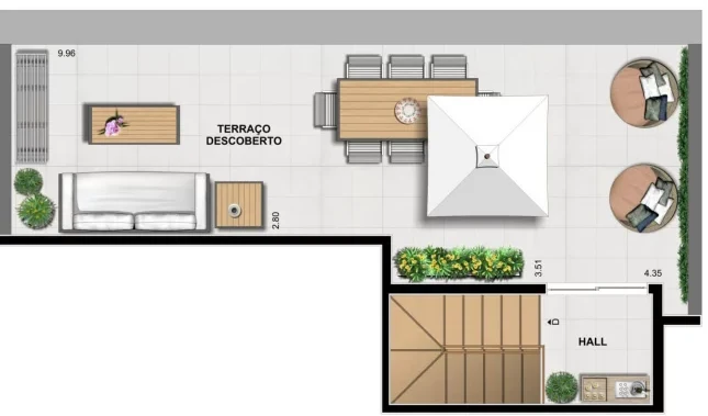 Planta 10 - 2 dorm 98 99m² - duplex - superior