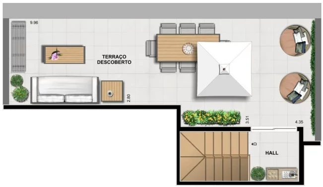 Planta 08 - 3 dorm 98 81m² - duplex - superior