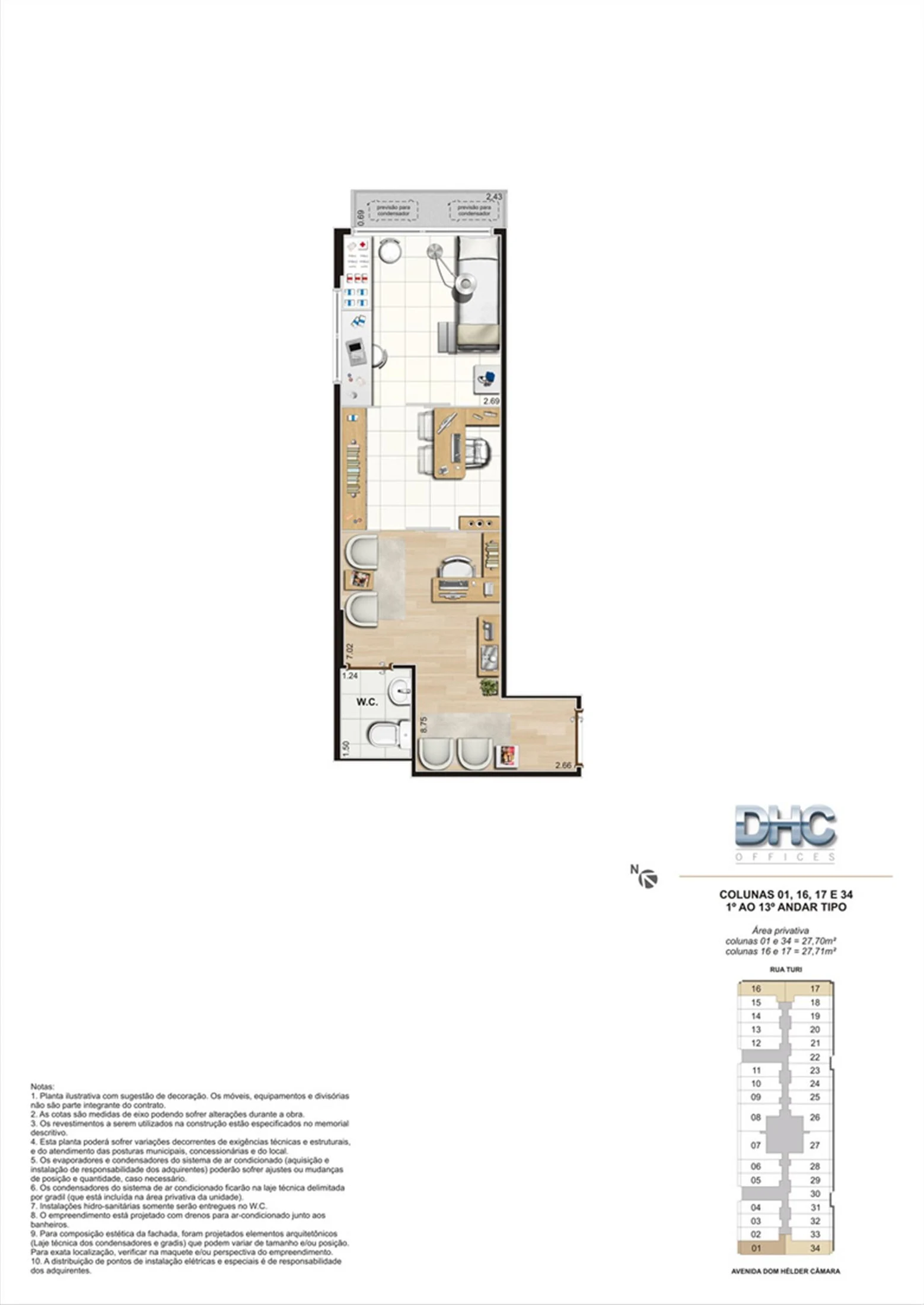 Planta 01 - 27 70 m²