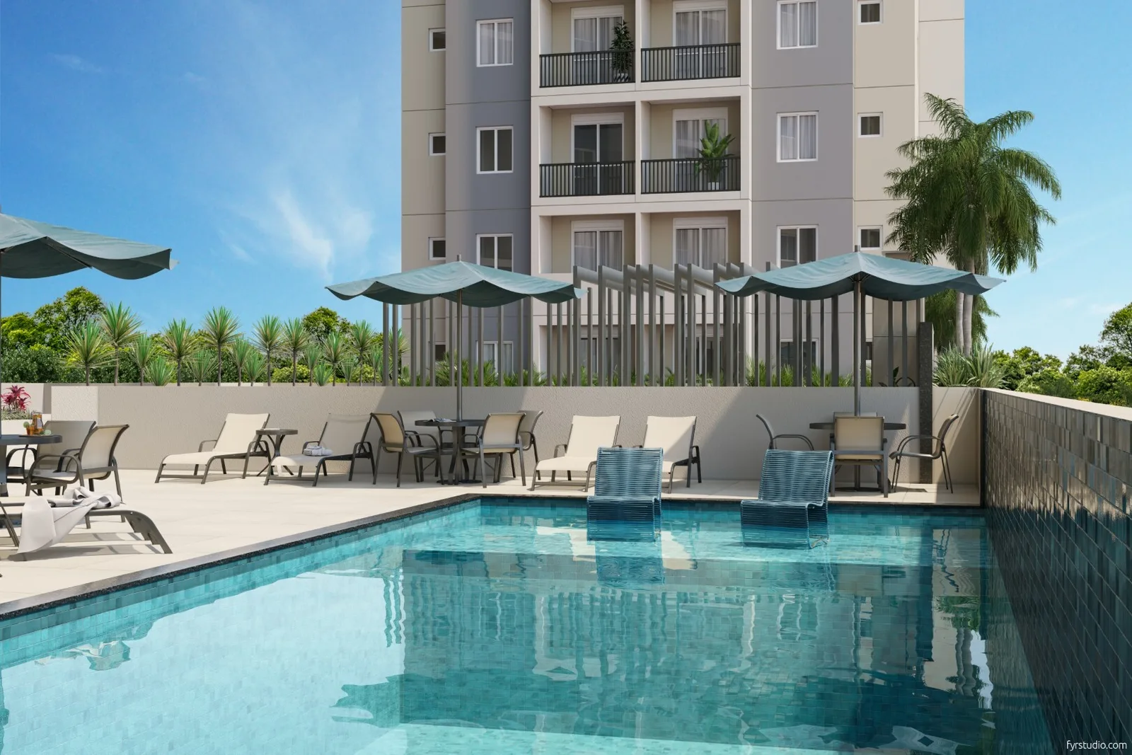 BeOn Porto Residencial — Piscina