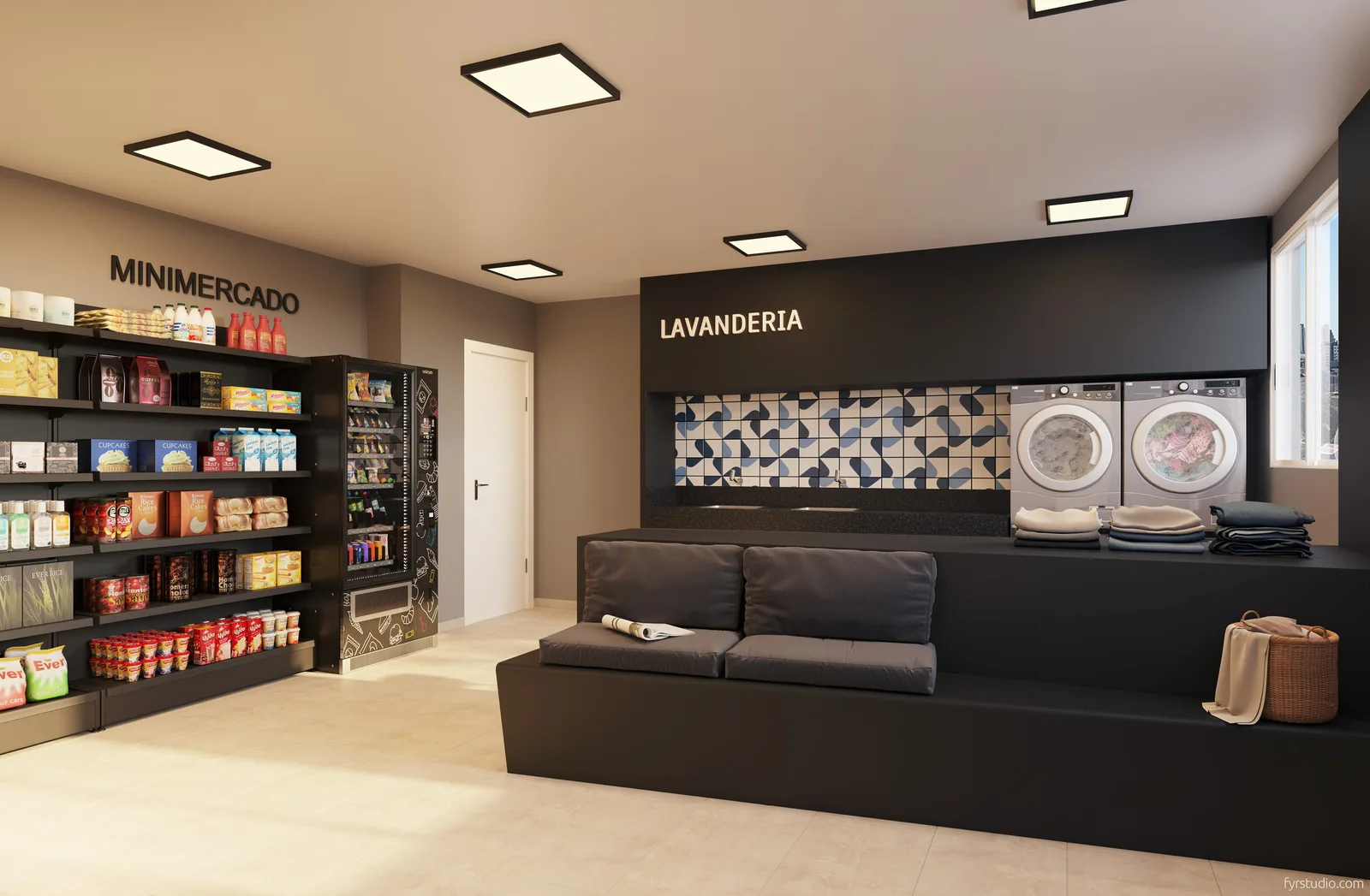 BeOn Porto Residencial — Lavanderia