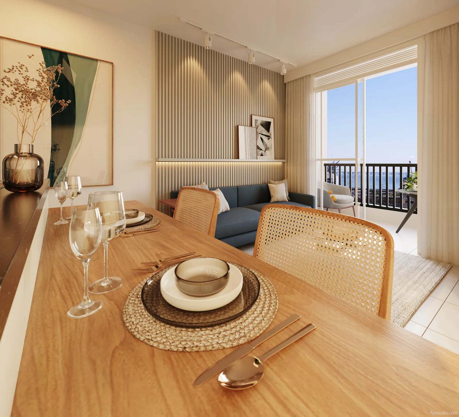 BeOn Porto Residencial — Living