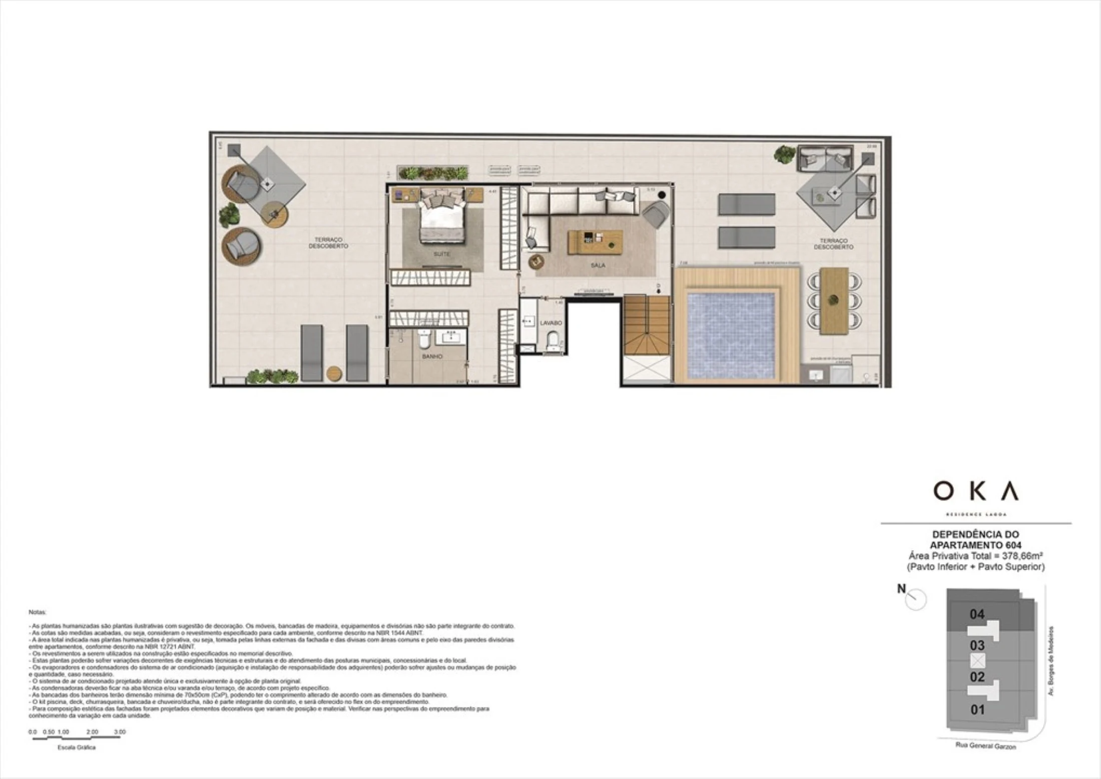 Planta 11 - 4 dorm 378 66m² - cobertura
