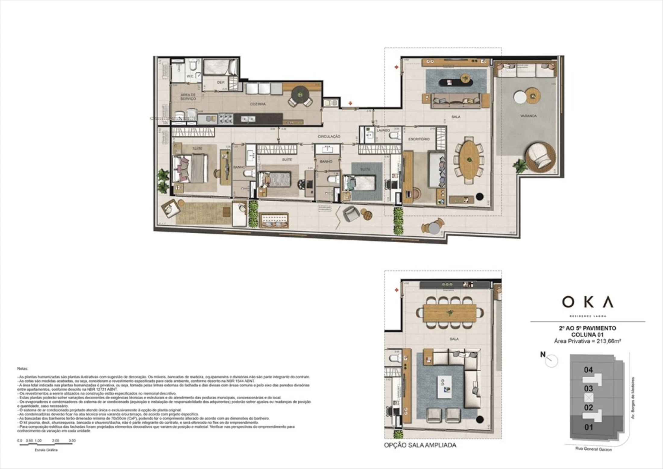 Planta 05 - 3 dorm 213 66m²