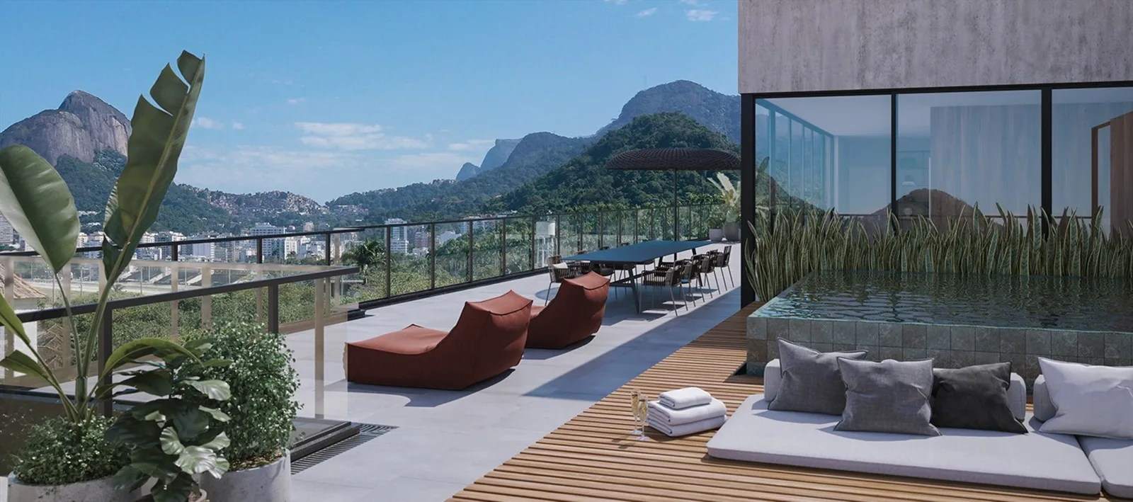 OKA Residence Lagoa — Terraco
