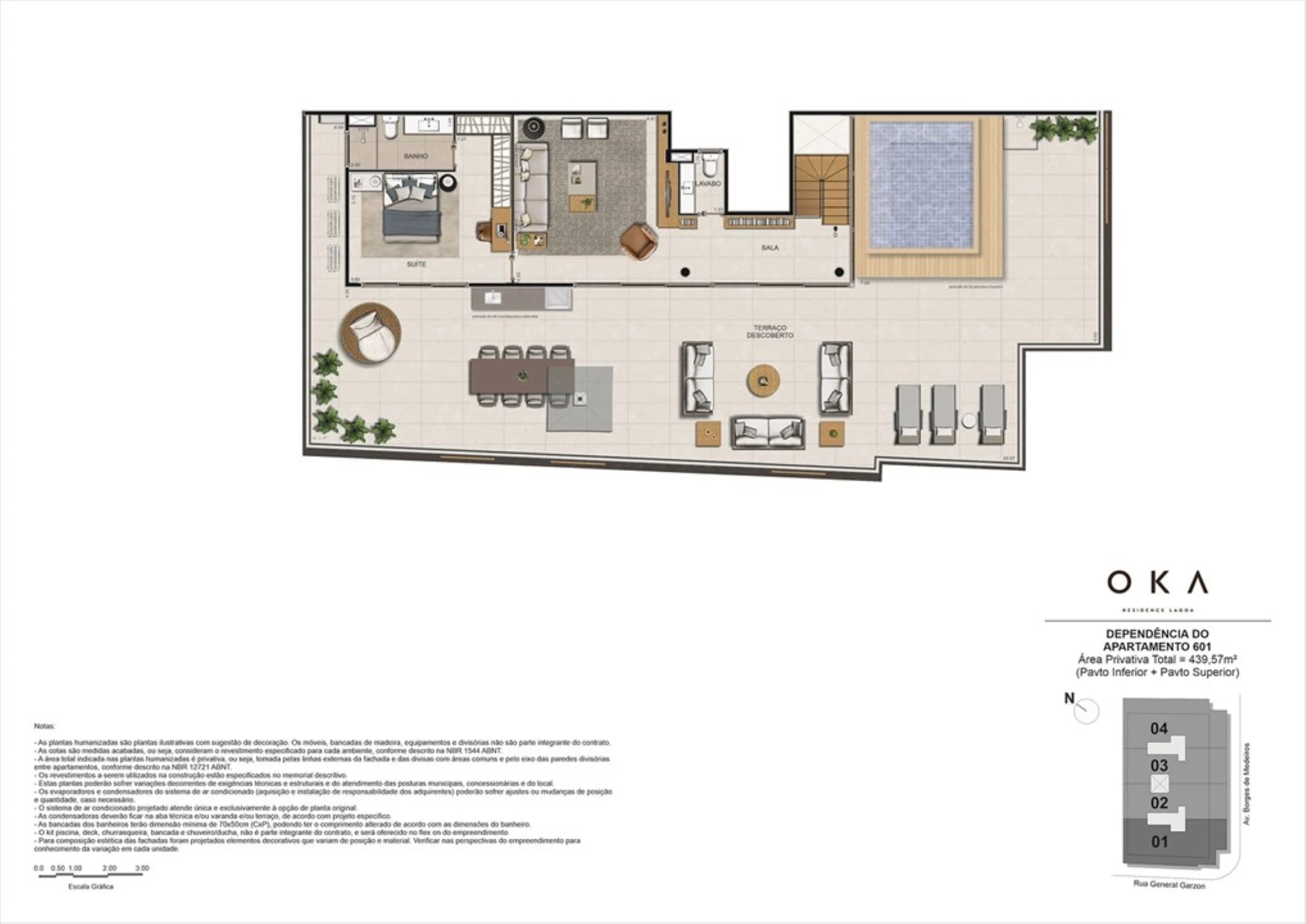 Planta 13 - 4 dorm 439 57m² - cobertura